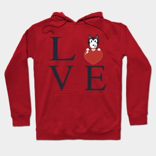 husky love Hoodie